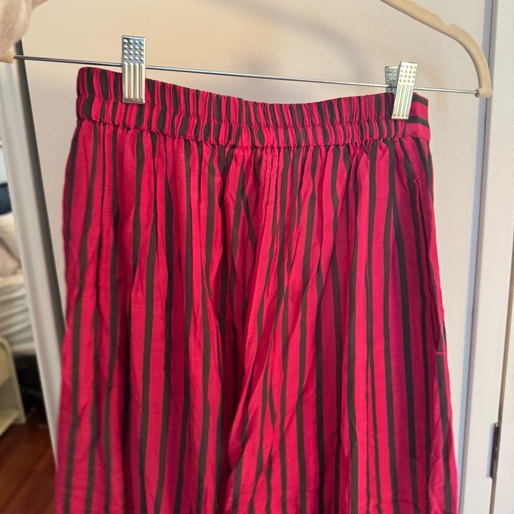Nicobar Striped Pink Wide Leg Pants - Picture 6 of 6